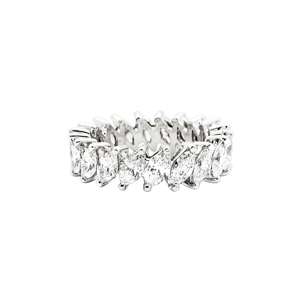 Bague Alliance en platine et diamants - Image 3
