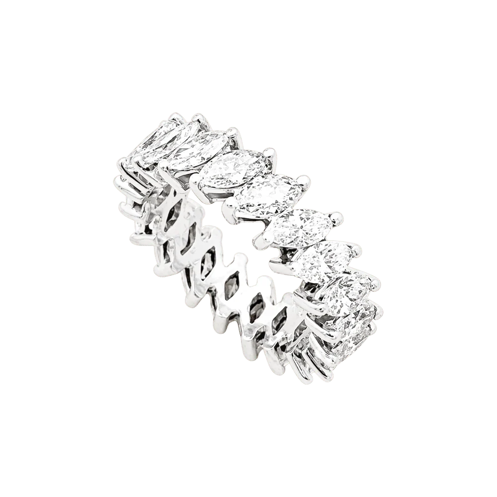 Bague Alliance en platine et diamants - Image 5