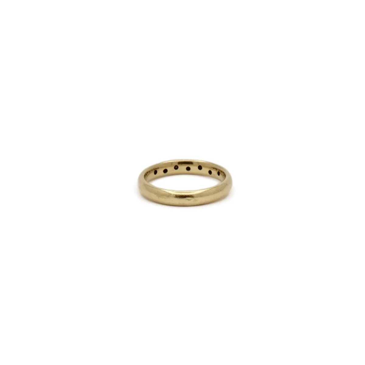 Bague Alliance en or jaune et diamants - Image 5