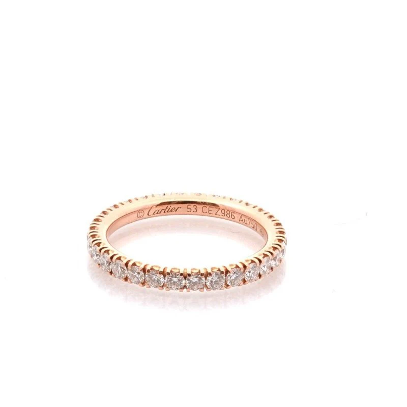 Bague Alliance CARTIER en or jaune et diamants