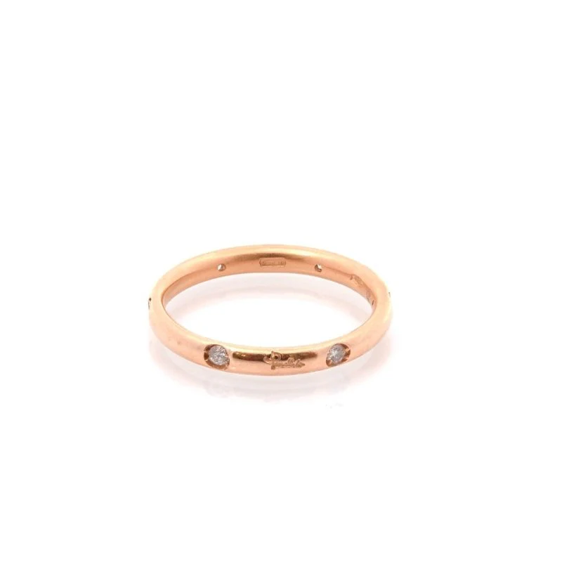 Bague Alliance POMELLATO "Luciole" en or jaune et diamants - Image 2