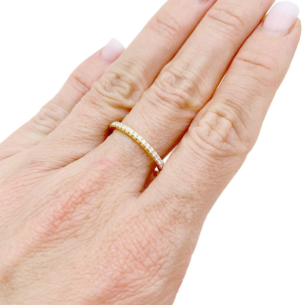 Bague TIFFANY & CO. "Soleste" en or jaune et diamants - Image 3