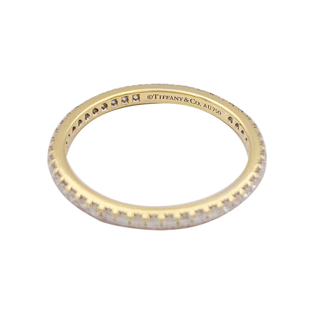 Bague TIFFANY & CO. "Soleste" en or jaune et diamants - Image 4