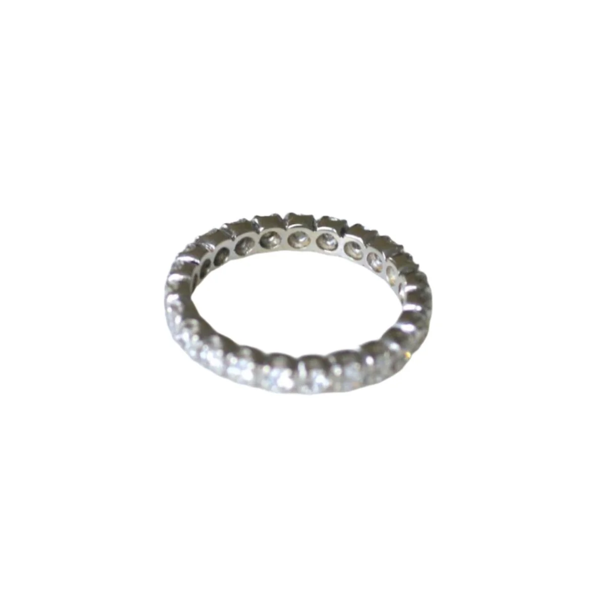 Alliance en or blanc et diamants - Image 4