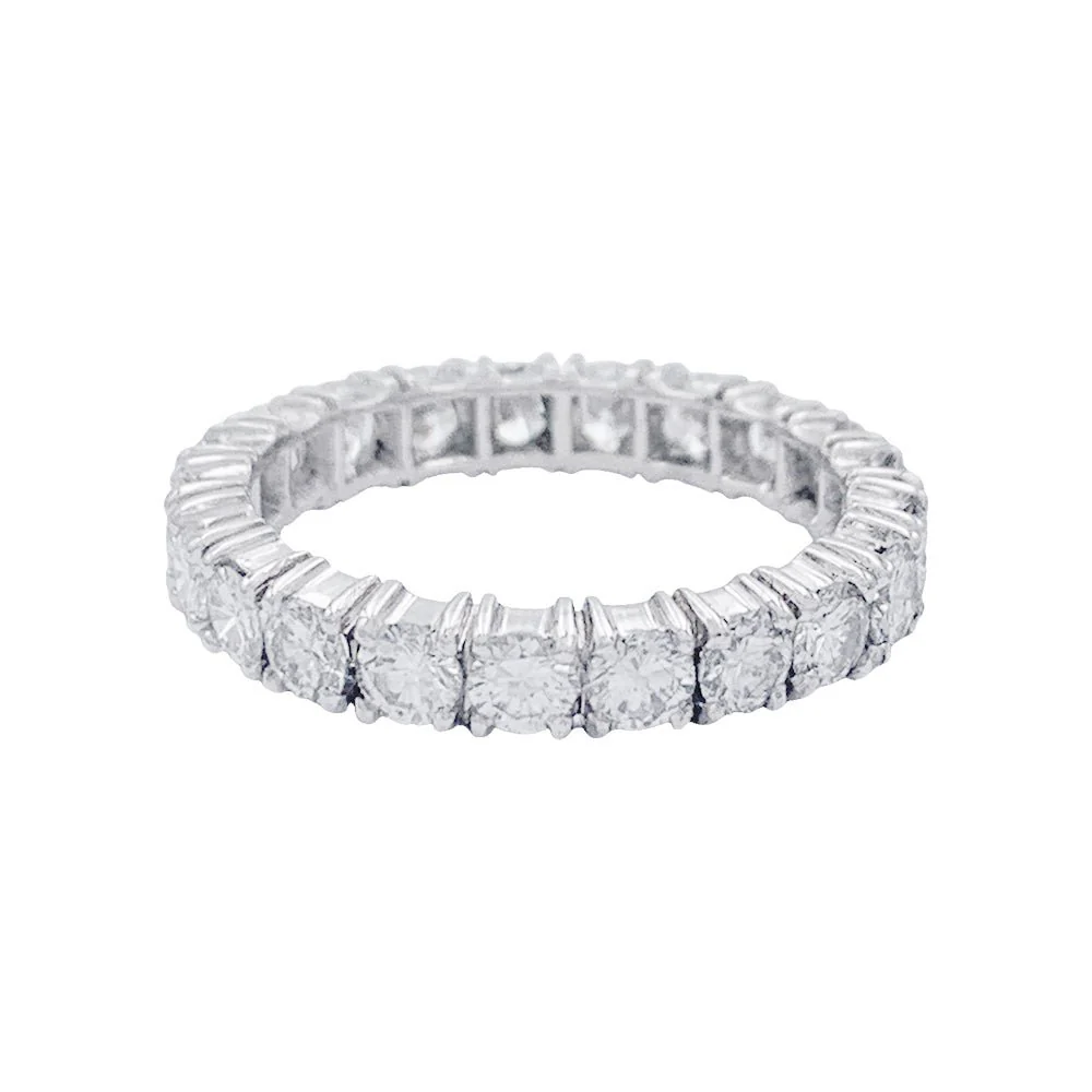 Alliance tour complet or blanc, diamants