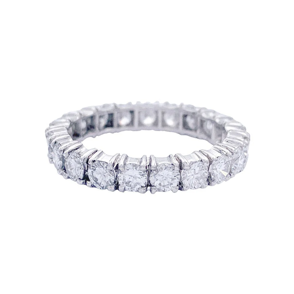 Alliance tour complet or blanc, diamants - Image 5