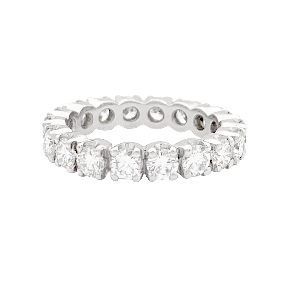 Bague Alliance en or blanc et diamants