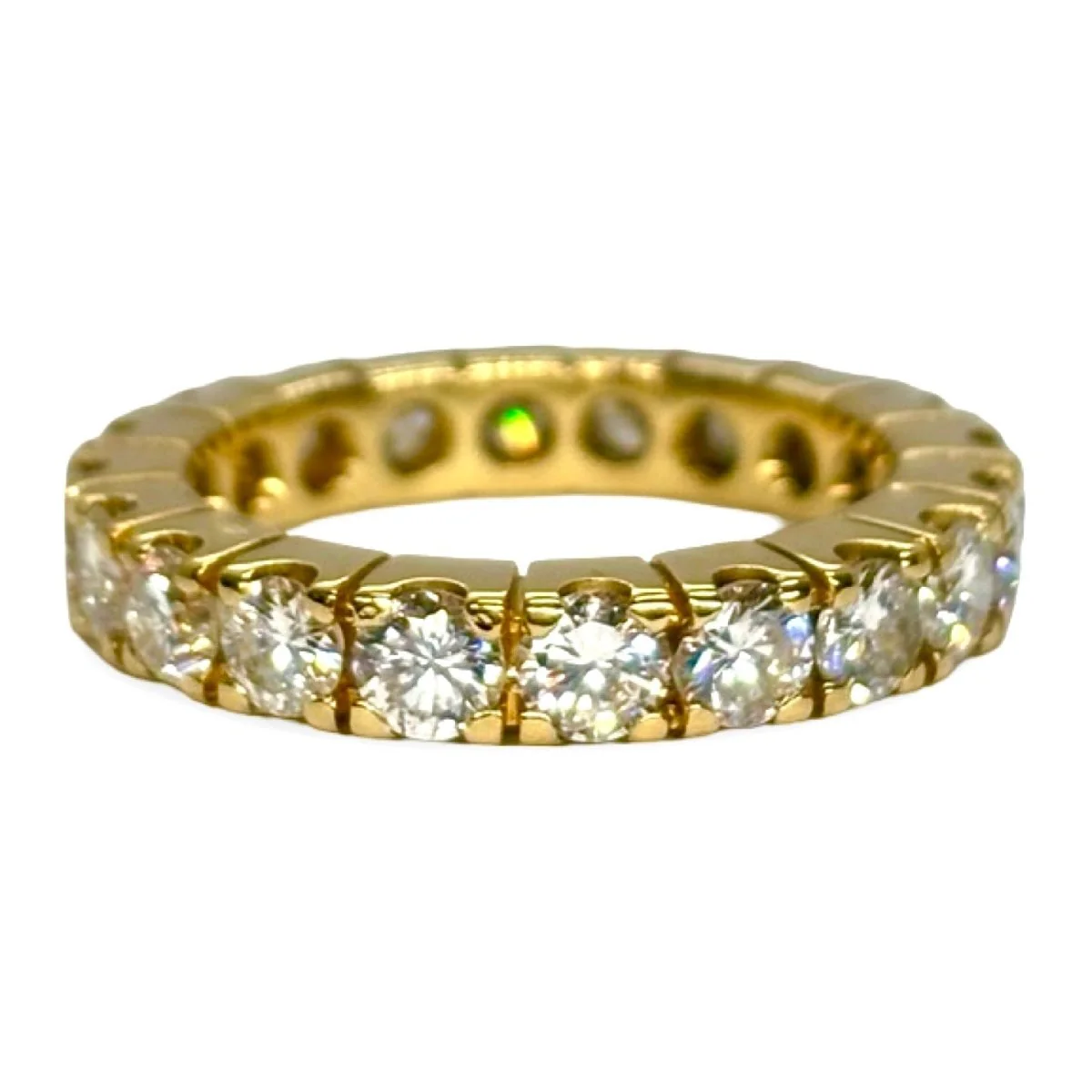 Bague Alliance en or jaune et diamants