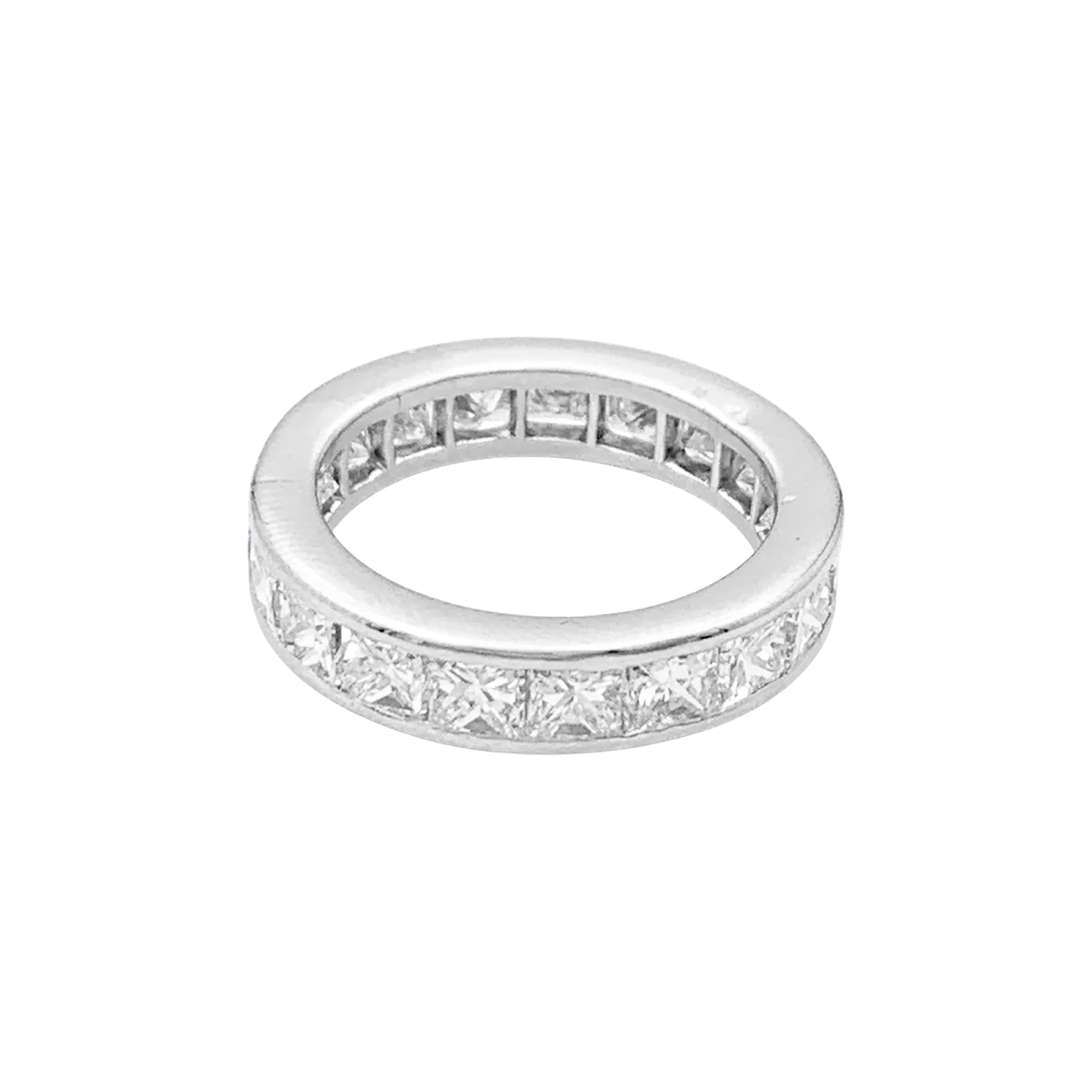 Bague Alliance en platine et diamants - Image 3