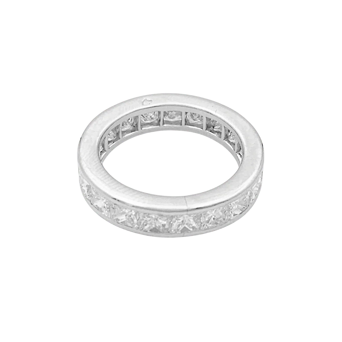 Bague Alliance en platine et diamants - Image 4