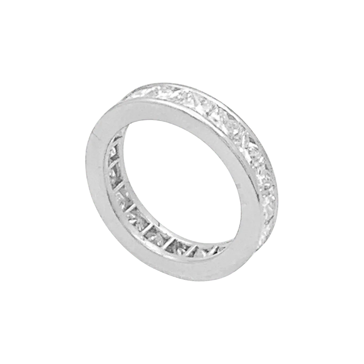 Bague Alliance en platine et diamants - Image 5