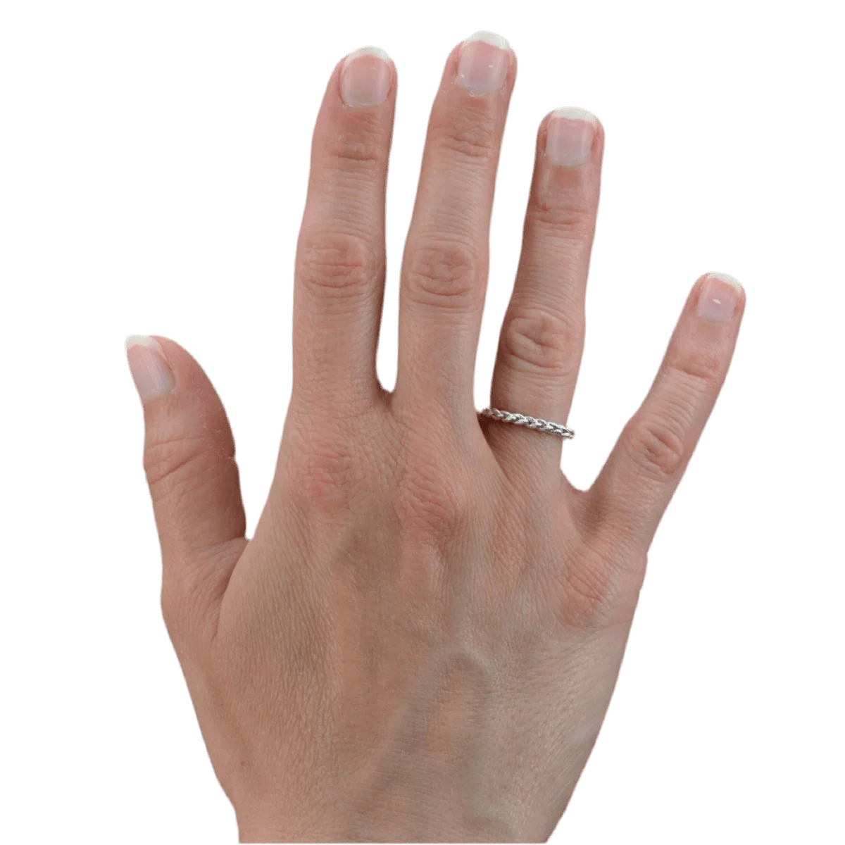 Bague Alliance en or blanc - Image 2