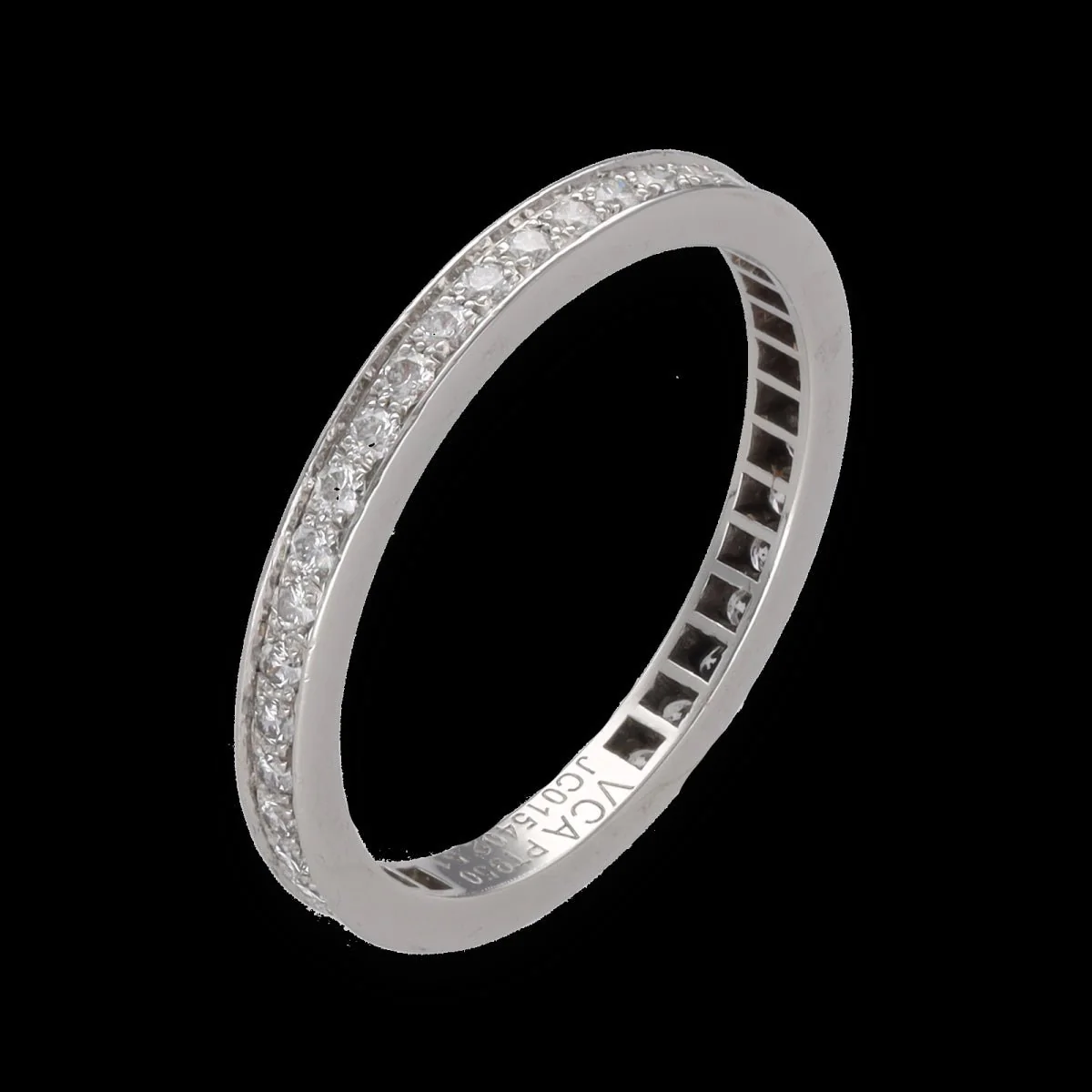 Bague Alliance VAN CLEEF & ARPELS "Romance" en platine et diamants - Image 5