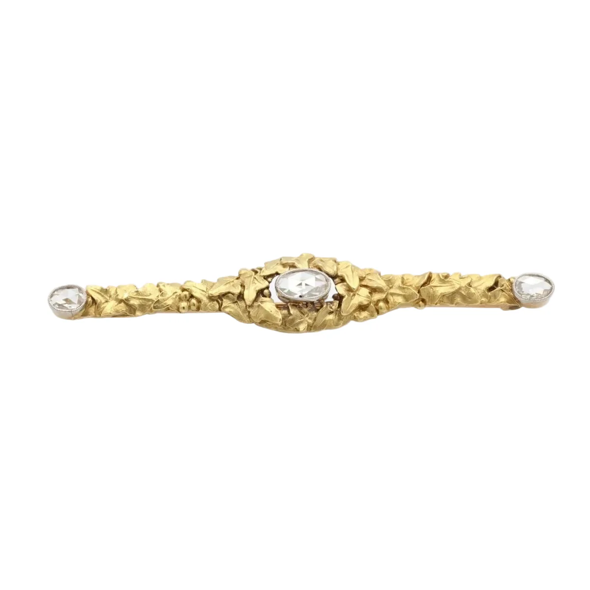 Broche Épingle en or jaune et diamants