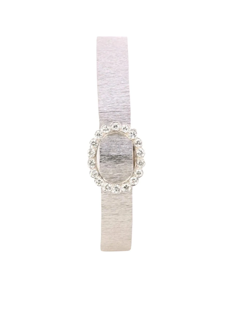ANDRE COL Montre à secret or blanc diamants - Image 3