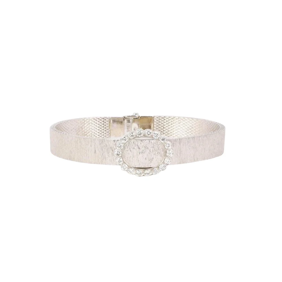 ANDRE COL Montre à secret or blanc diamants - Image 4