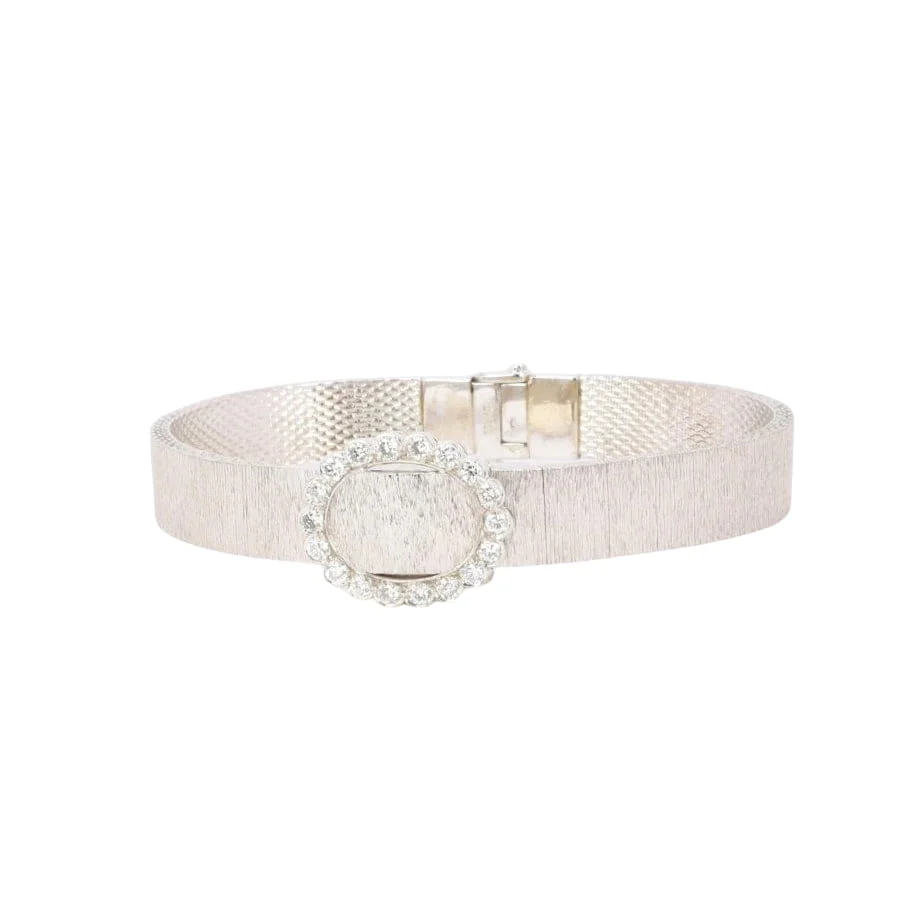 ANDRE COL Montre à secret or blanc diamants - Image 9