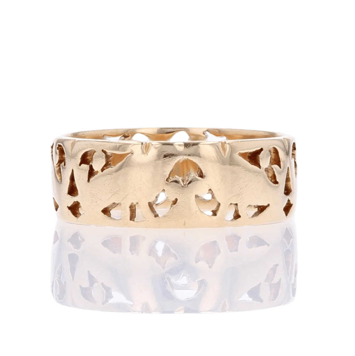 Bague Bandeau en or rose - Image 3