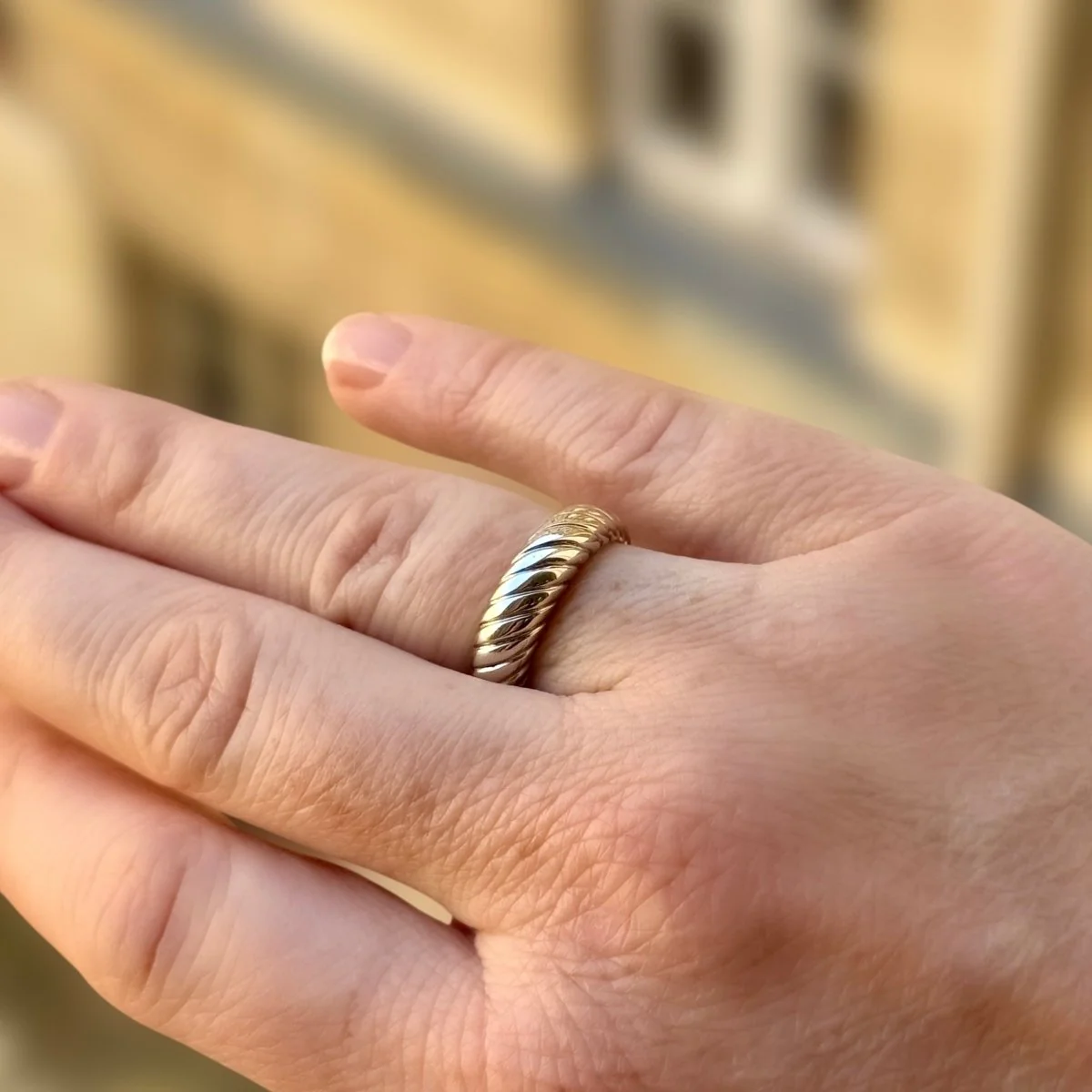 Bague BOUCHERON torsadé en or gris - Image 2