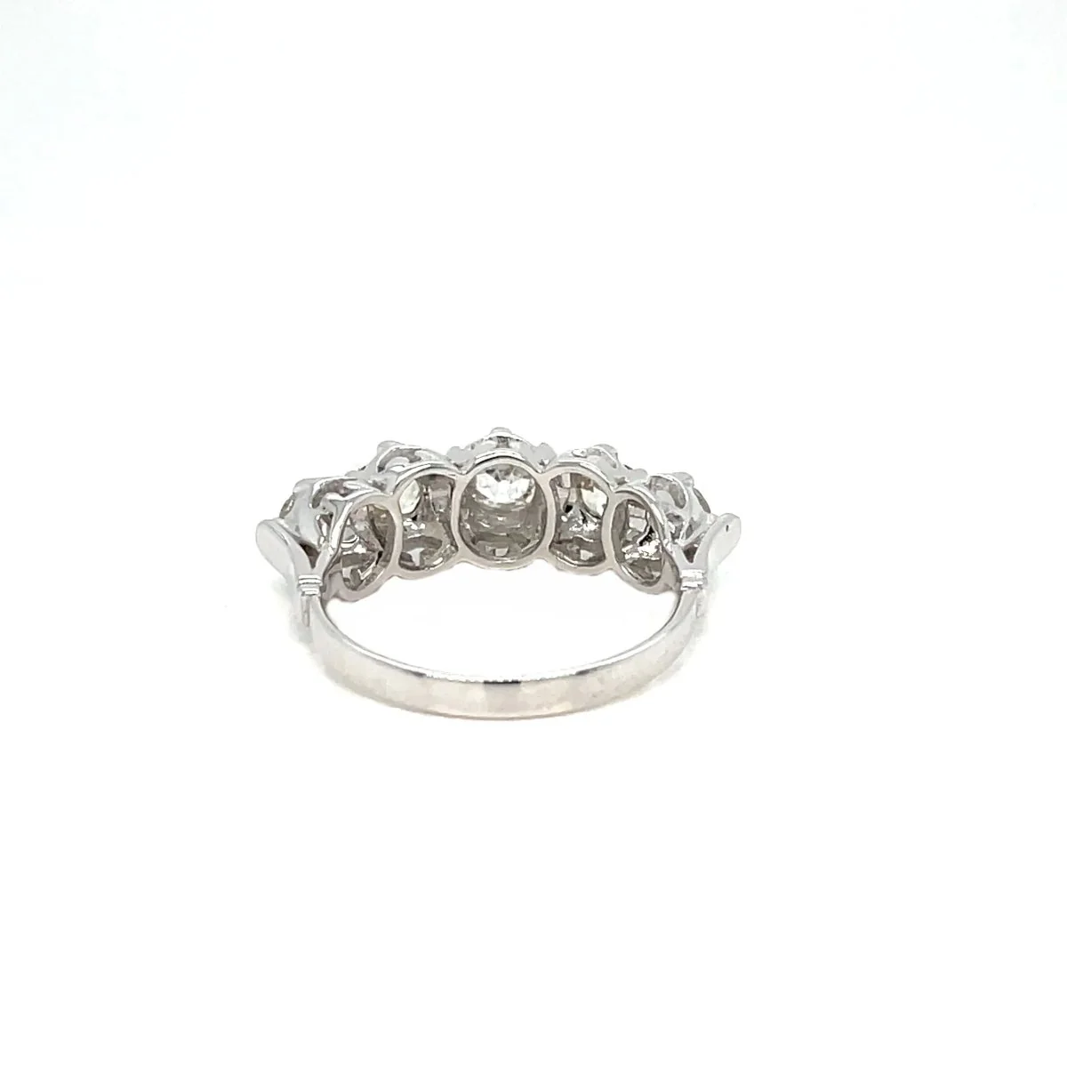 Bague en or Art déco 1,30 TWC diamant 'Five-Stone' (cinq pierres) - Image 5
