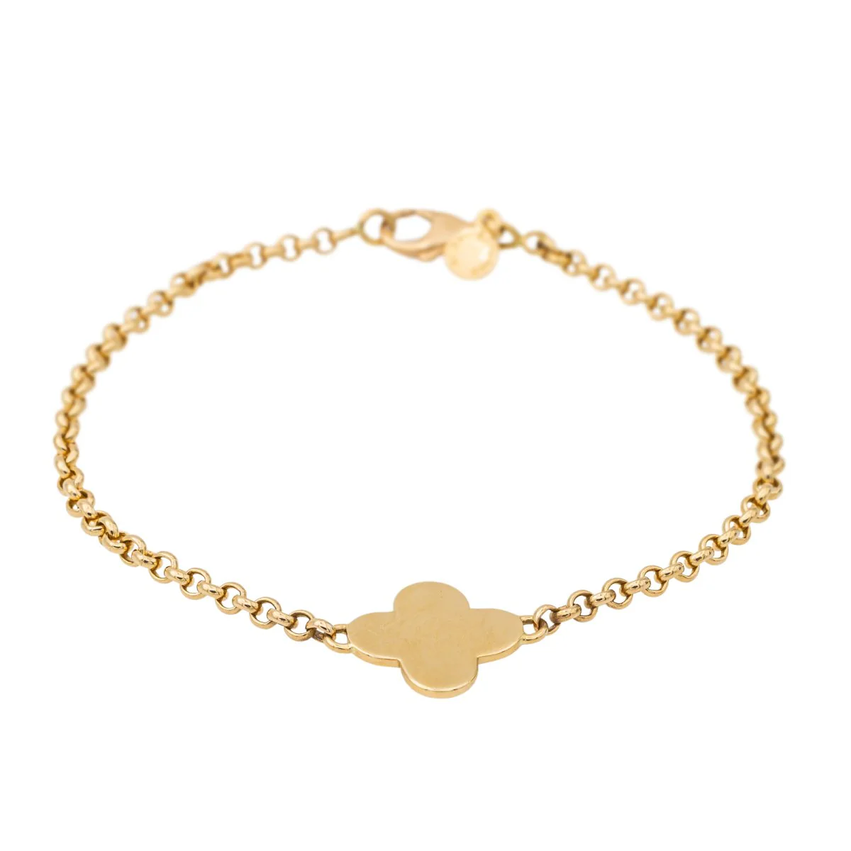 Arthus Bertrand Bracelet Croix Trèfle Or jaune