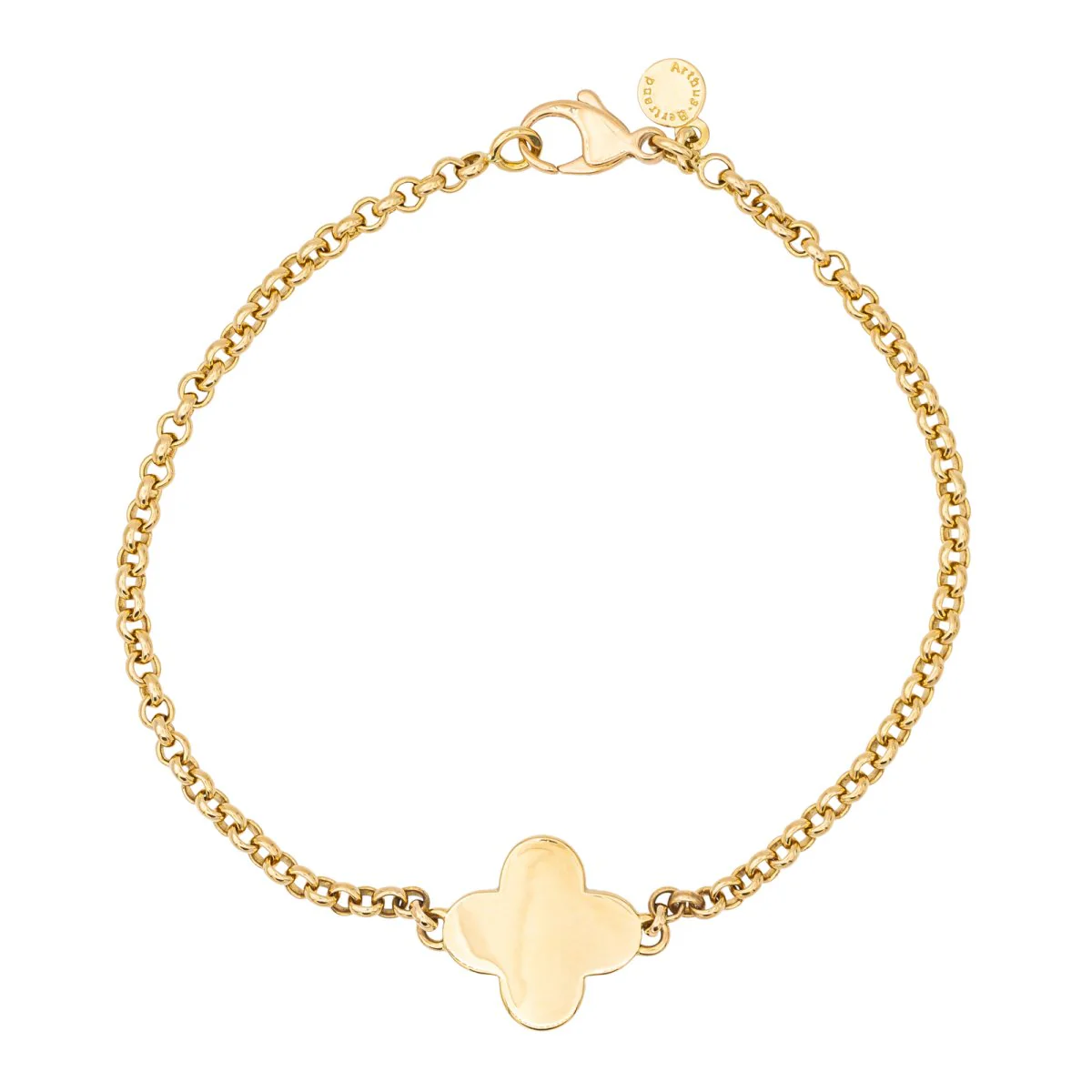 Arthus Bertrand Bracelet Croix Trèfle Or jaune - Image 3