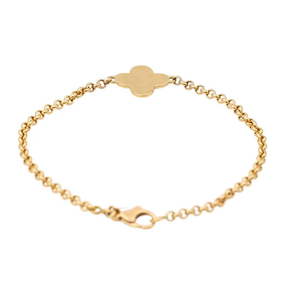 Arthus Bertrand Bracelet Croix Trèfle Or jaune - Image 6