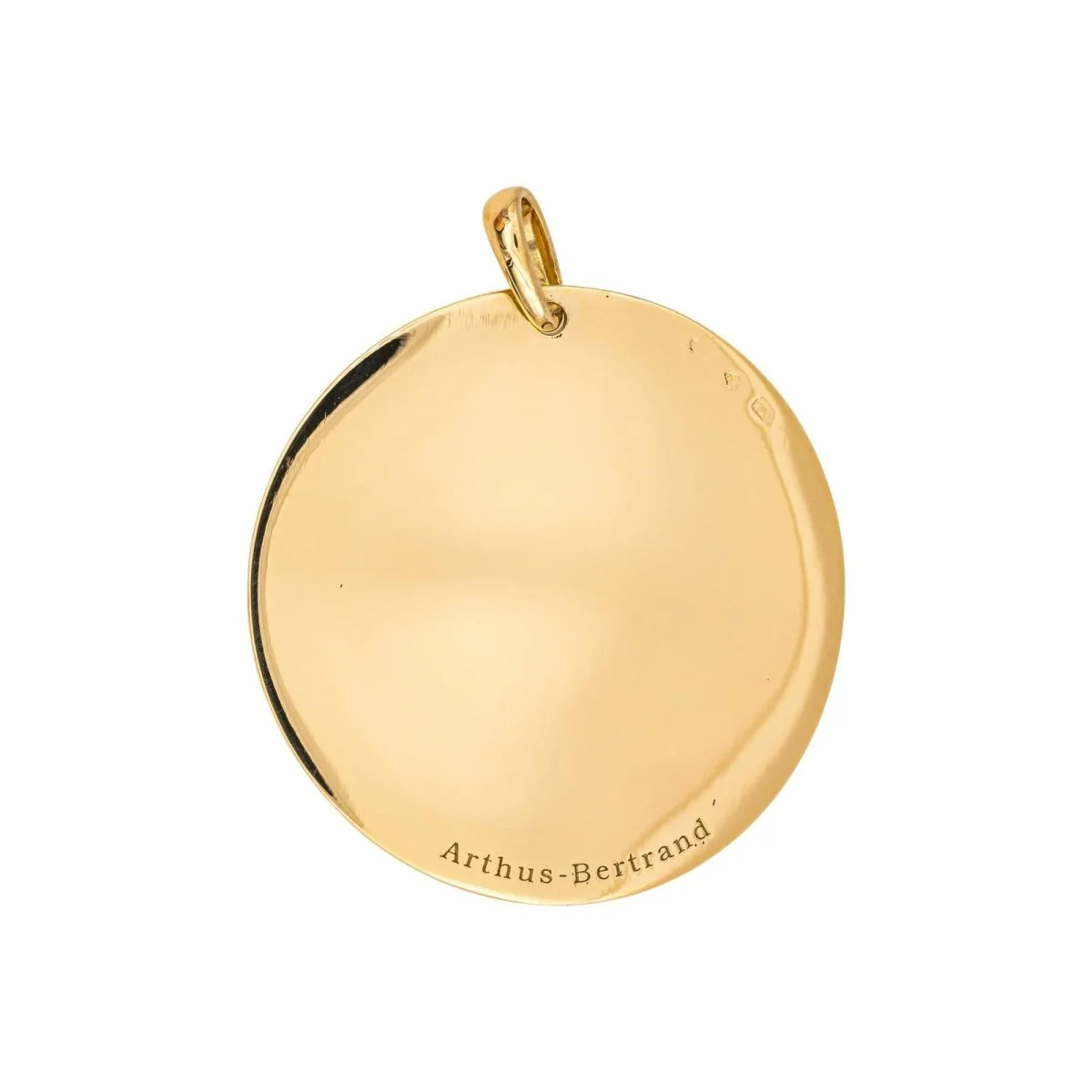 Pendentif ARTHUS-BERTRAND "Rond Uni" en or jaune - Image 2