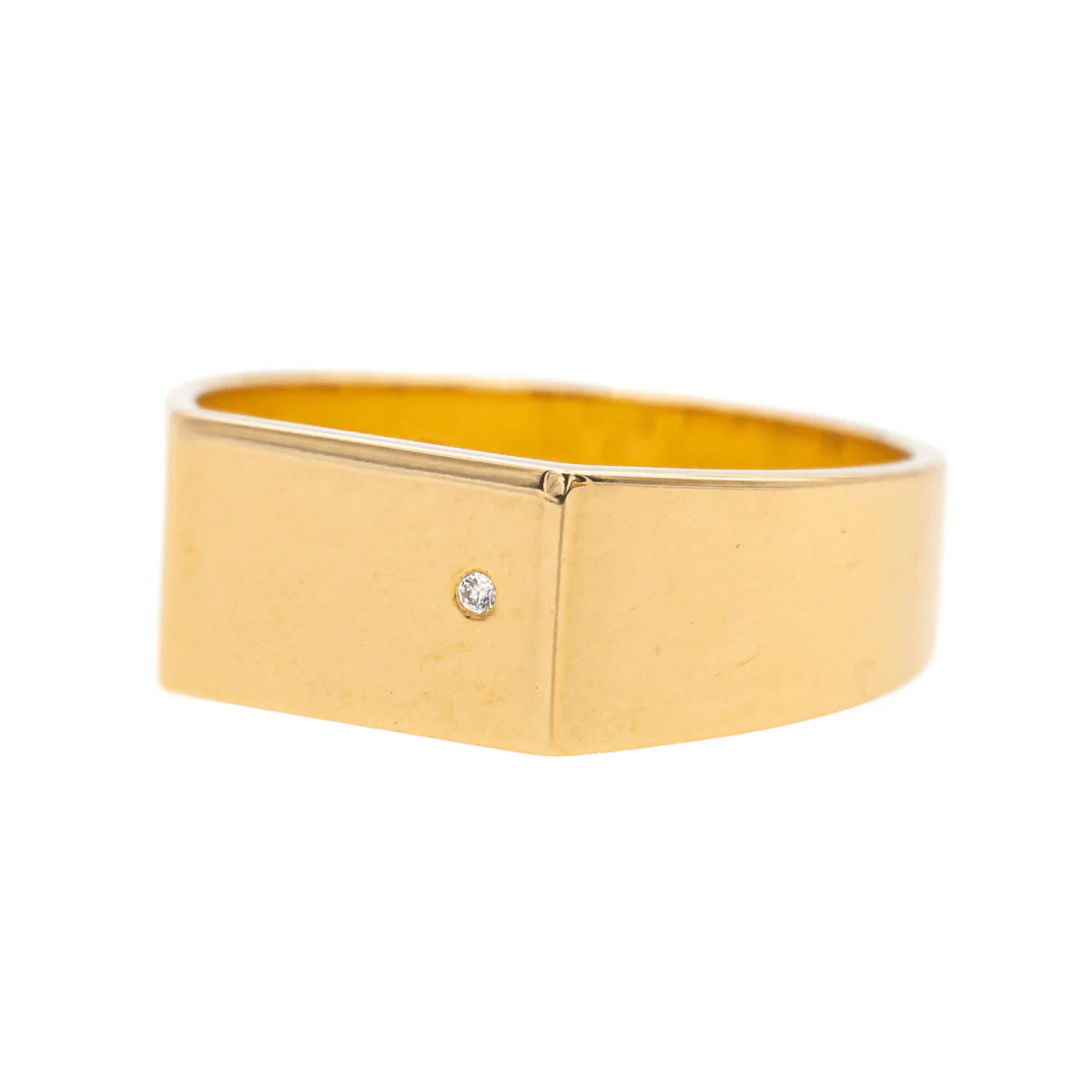 Bague Chevalière ARTHUS BERTRAND X VANRYCKE en or jaune et diamant - Image 3