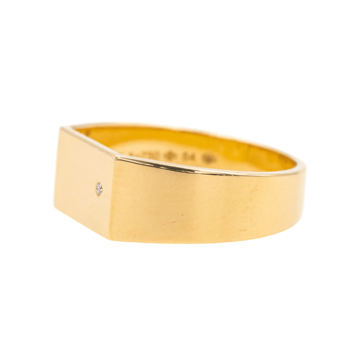 Bague Chevalière ARTHUS BERTRAND X VANRYCKE en or jaune et diamant - Image 4