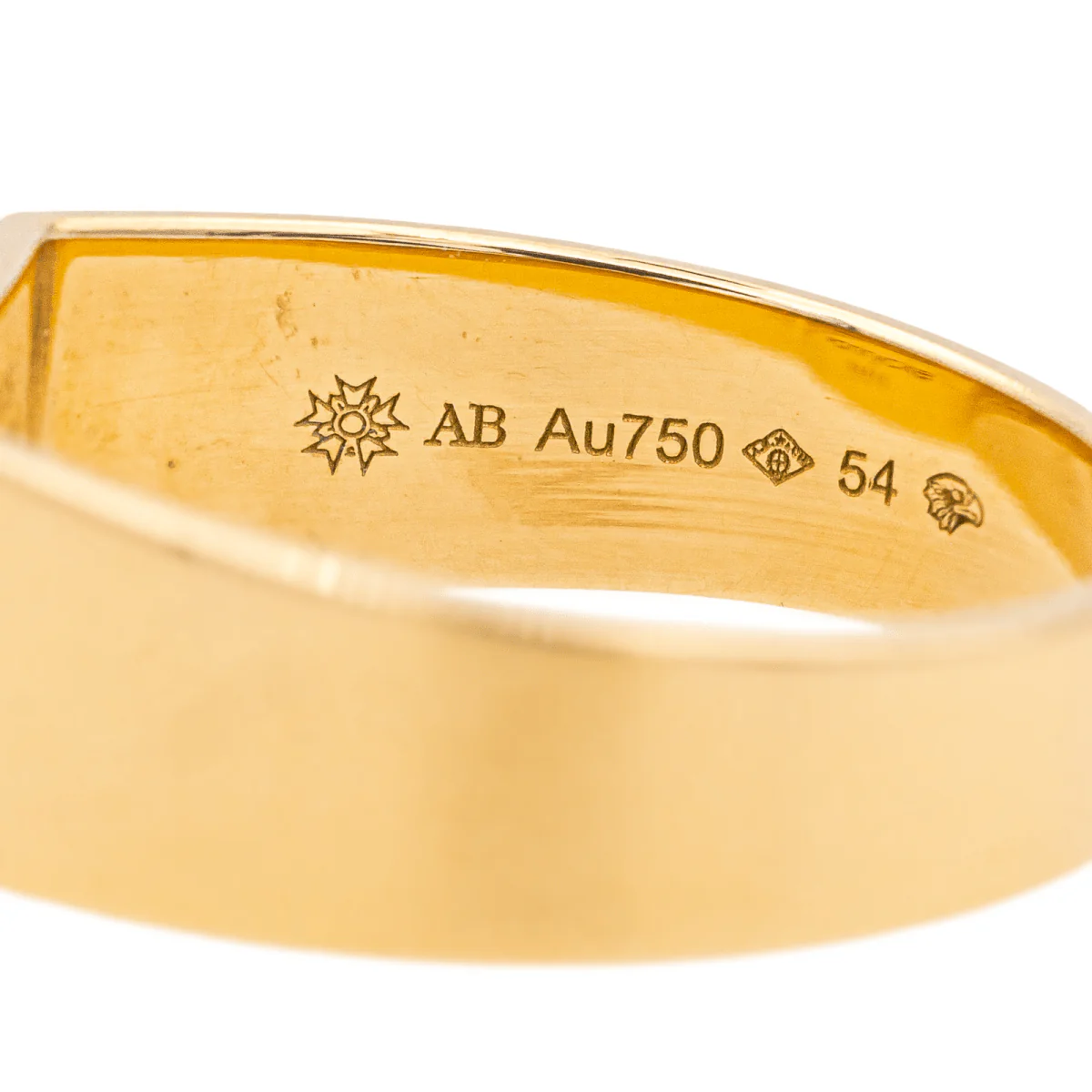 Bague Chevalière ARTHUS BERTRAND X VANRYCKE en or jaune et diamant - Image 5