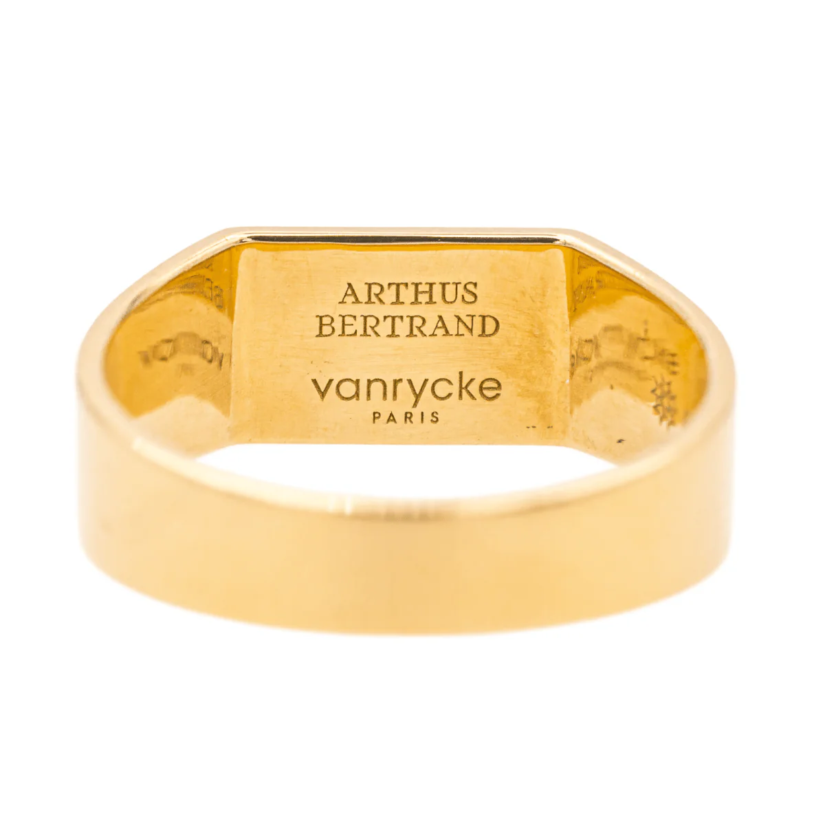 Bague Chevalière ARTHUS BERTRAND X VANRYCKE en or jaune et diamant - Image 6