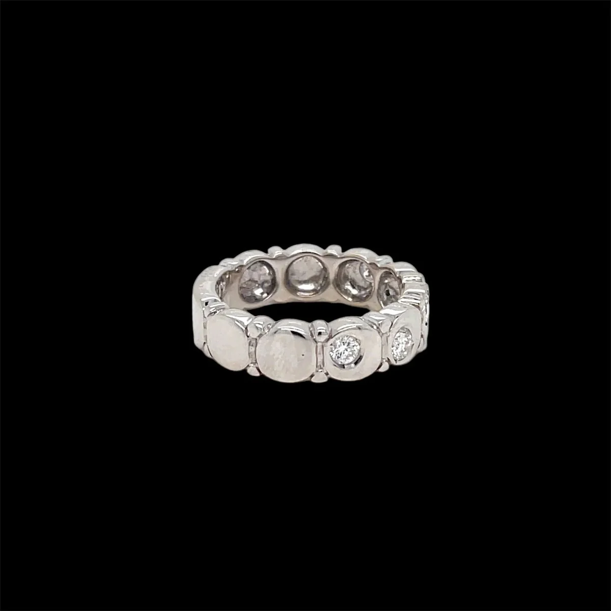 Authentic Marina B Diamond Gold Band Ring - Image 10