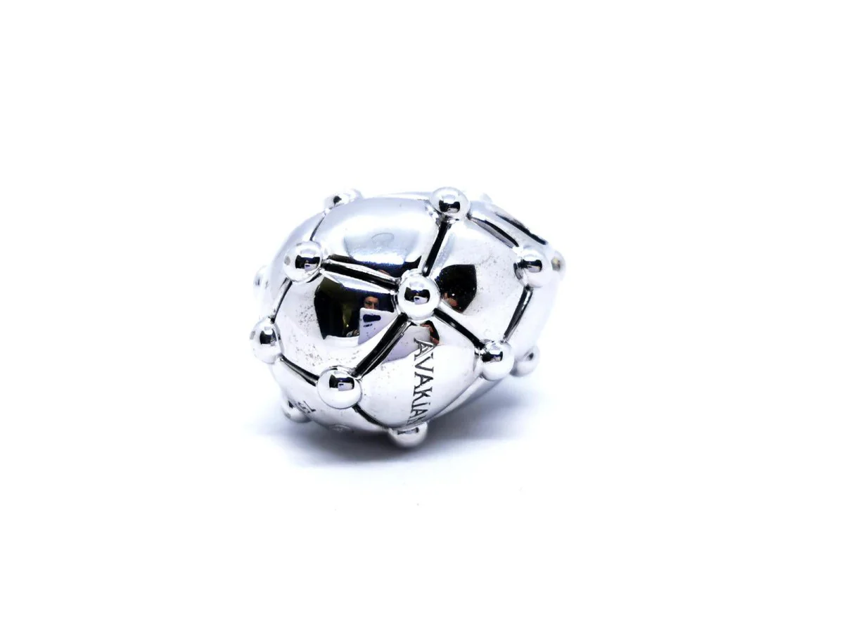Pendentif AVAKIAN en or blanc et diamant - Image 3