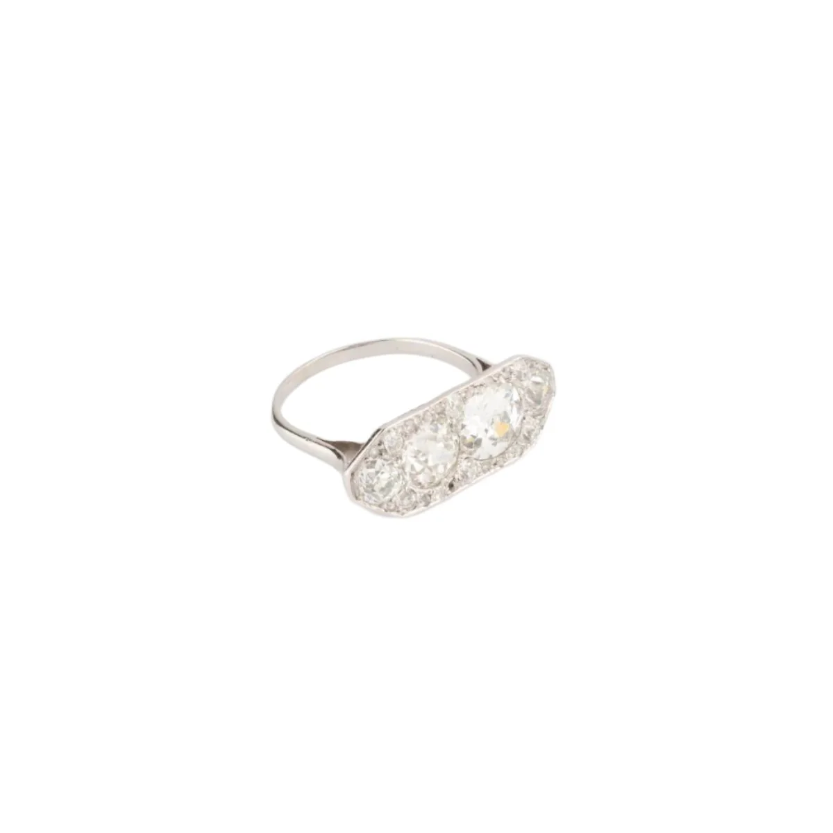 Bague Art Déco rectangulaire - Image 3