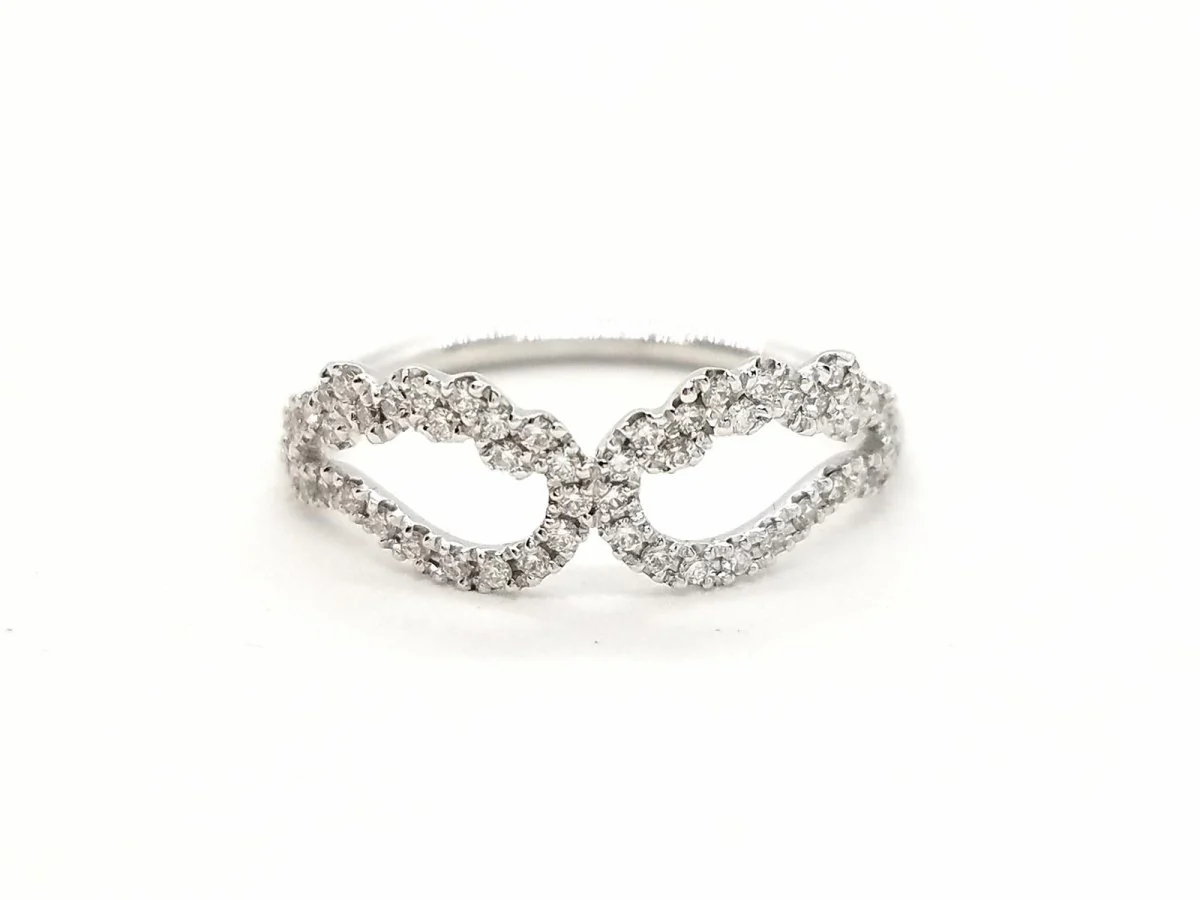 Bague Aile d'ange Or blanc Diamant - Image 13