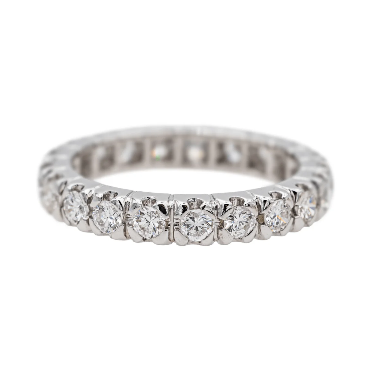 Bague Alliance en or blanc et diamants