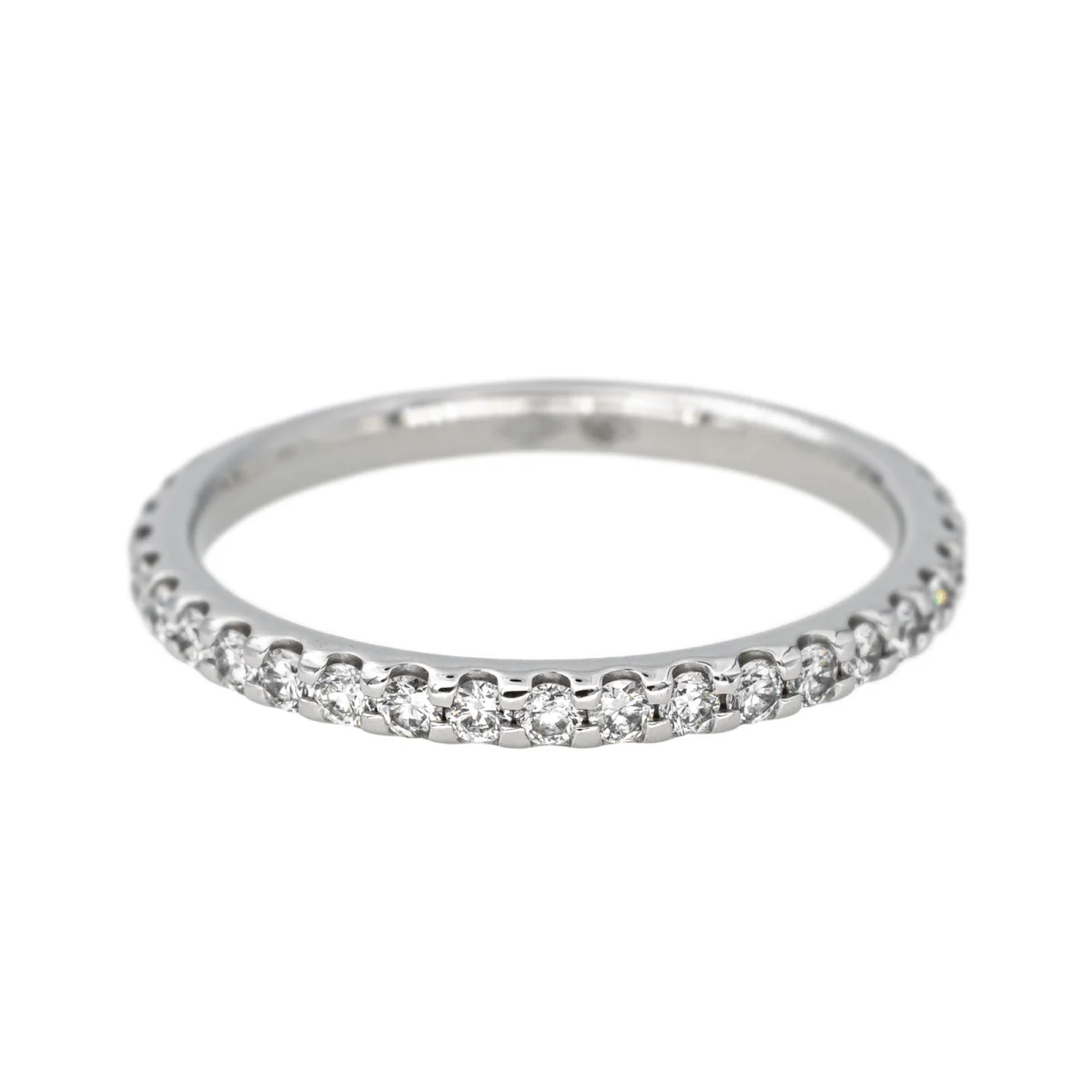 Bague Alliance en or blanc et diamant