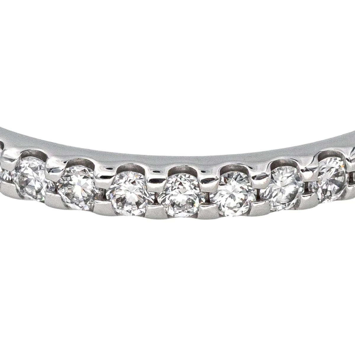 Bague Alliance en or blanc et diamant - Image 6