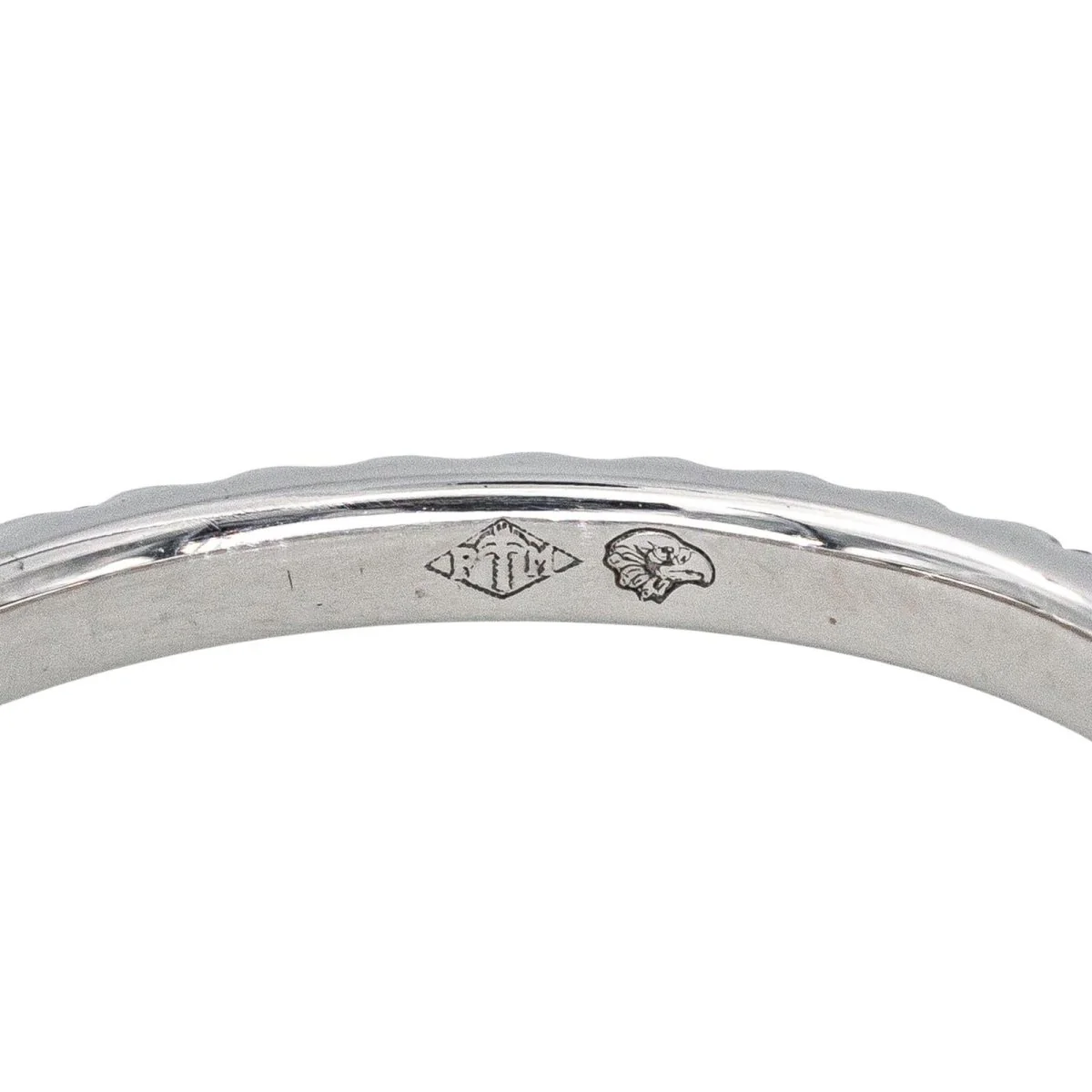 Bague Alliance en or blanc et diamant - Image 7