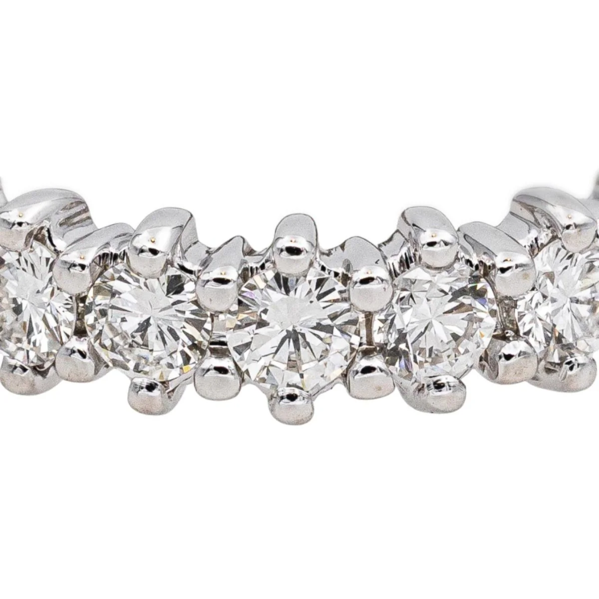 Bague Alliance en or blanc et diamants - Image 6