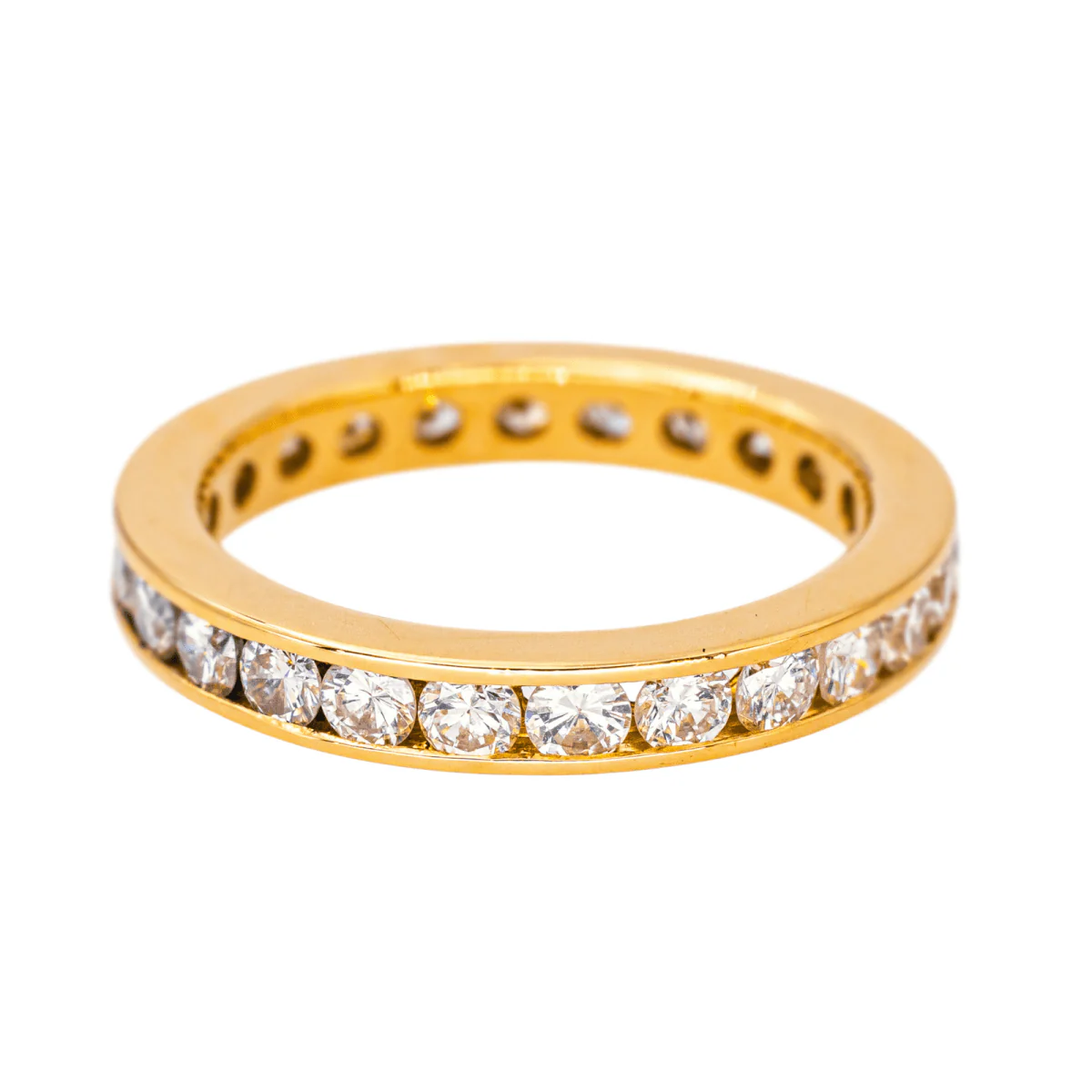 Bague Alliance en or jaune et diamant