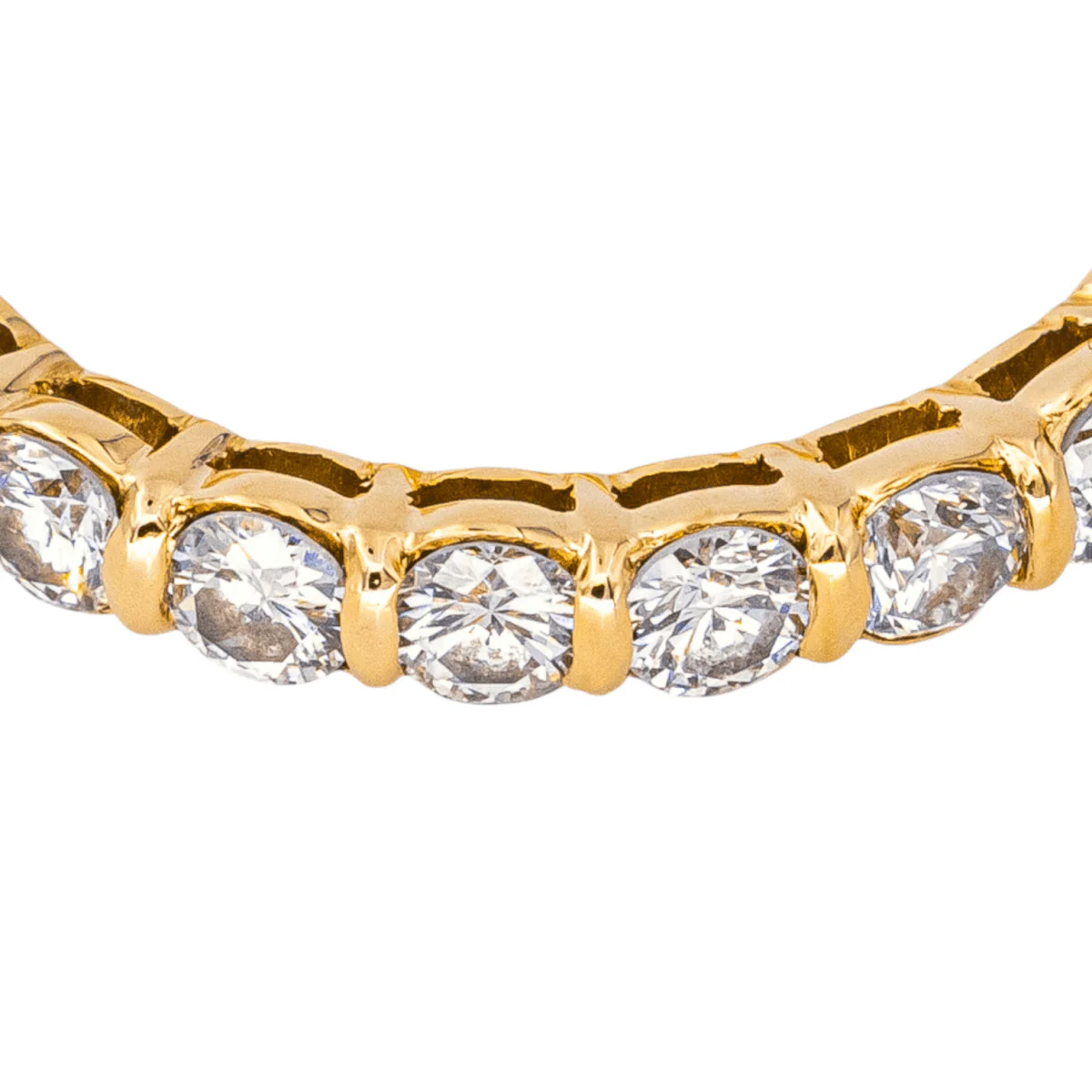 Bague Alliance en or rose et diamants - Image 5