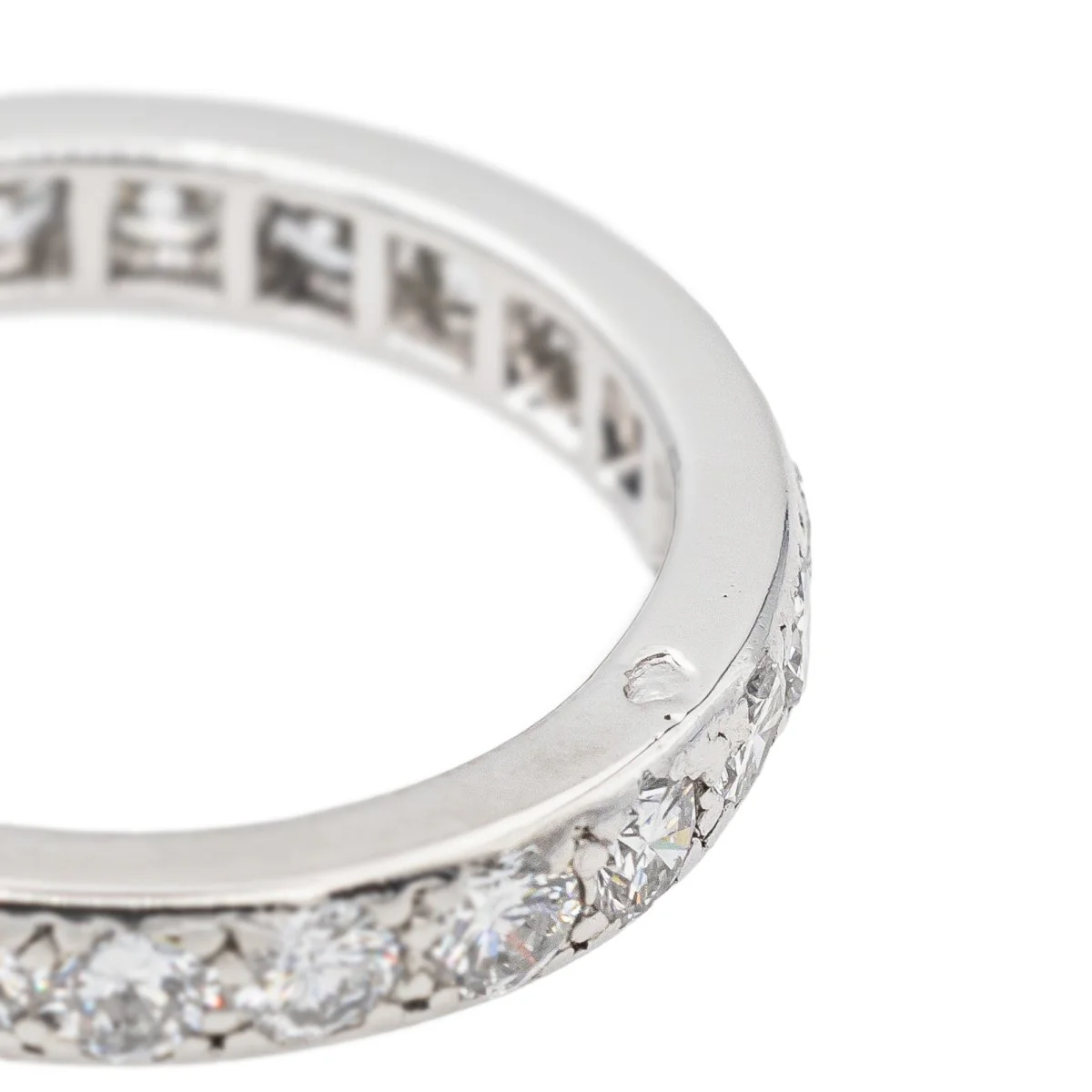 Bague Alliance américaine Platine Diamant - Image 6