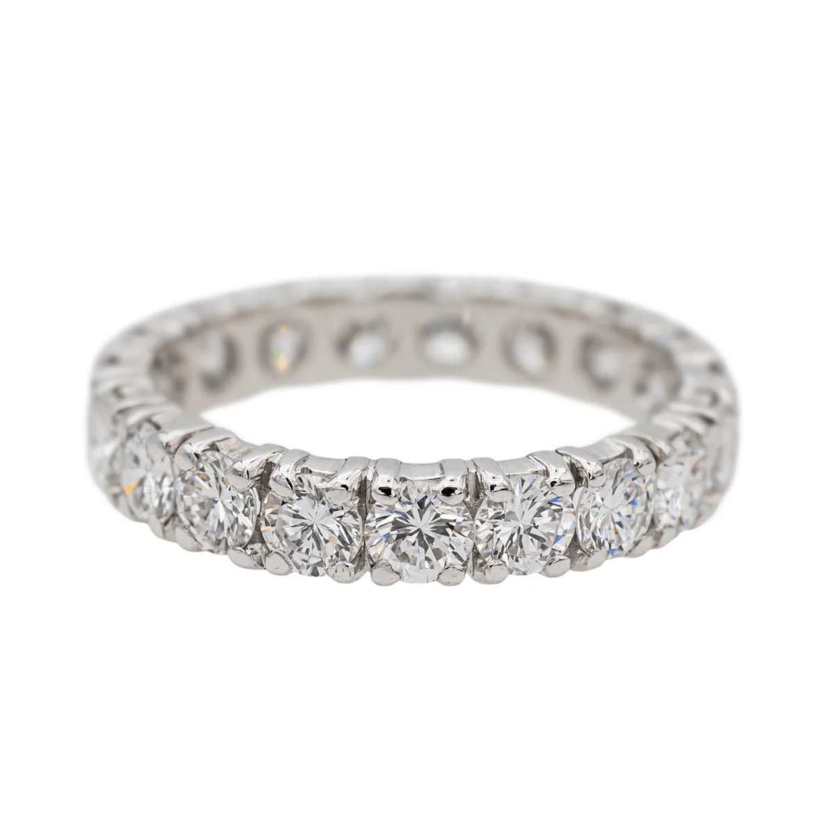 Bague Alliance en platine et diamants