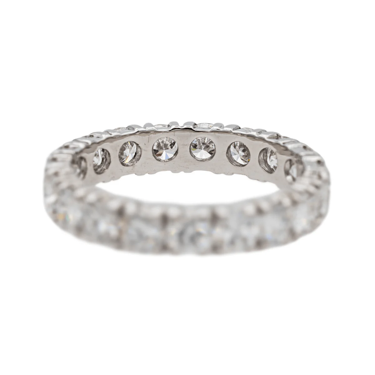 Bague Alliance en platine et diamants - Image 3