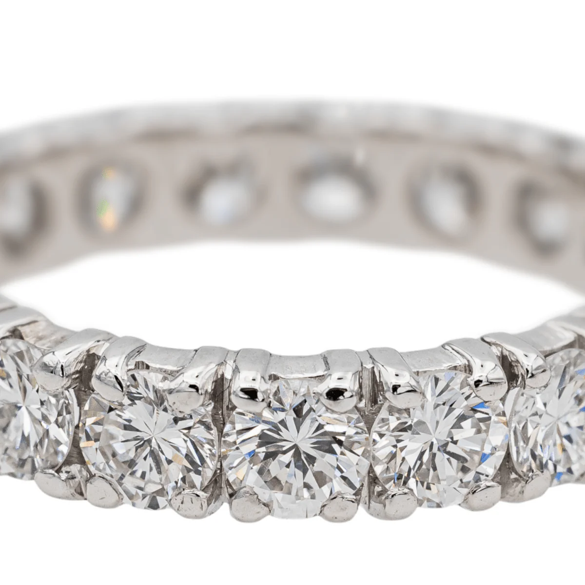 Bague Alliance en platine et diamants - Image 4