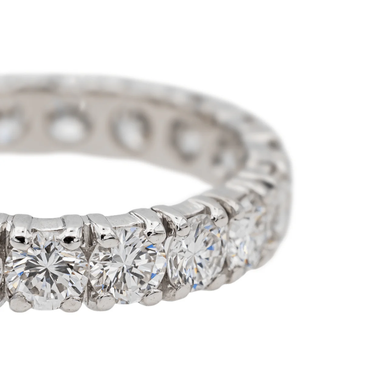 Bague Alliance en platine et diamants - Image 5