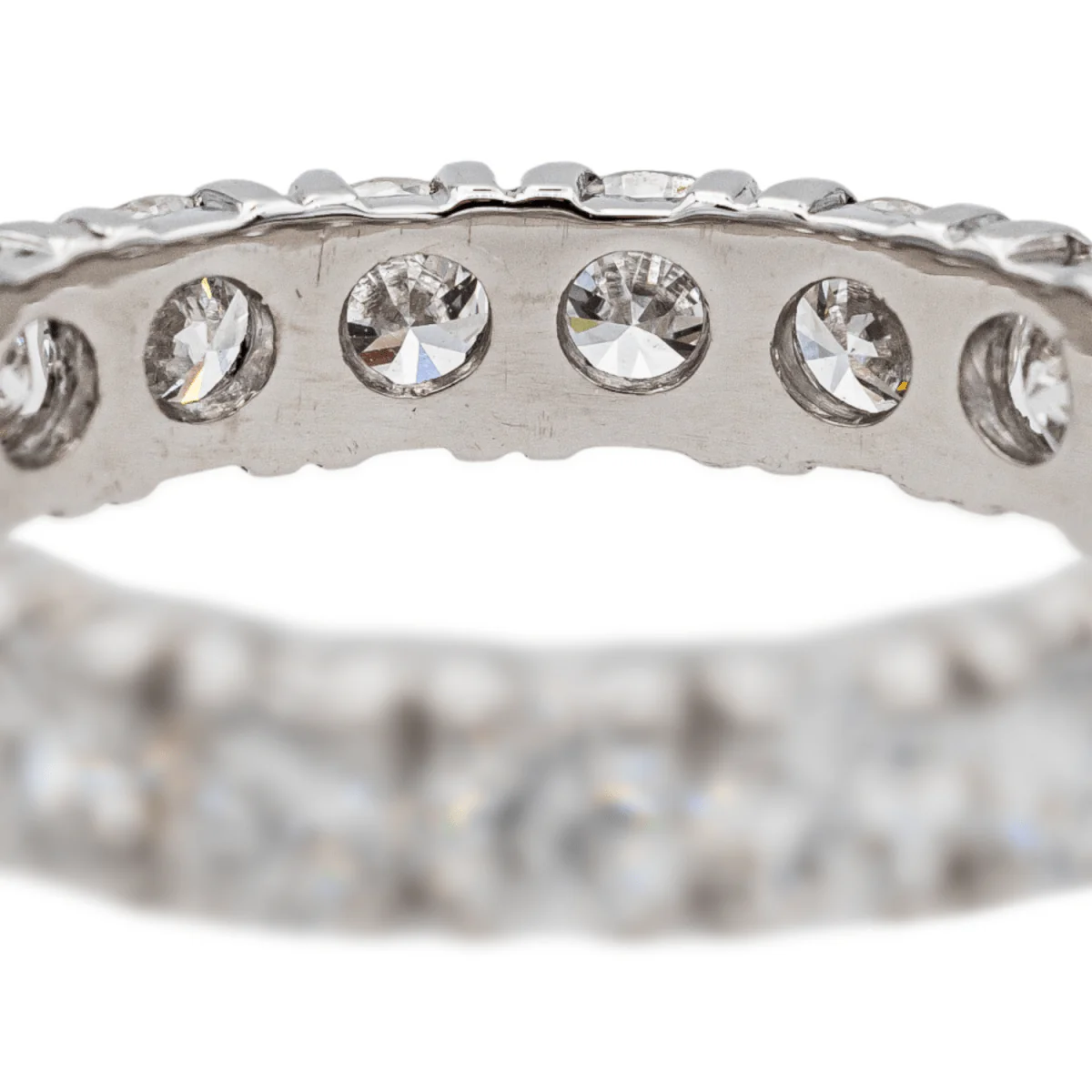 Bague Alliance en platine et diamants - Image 7