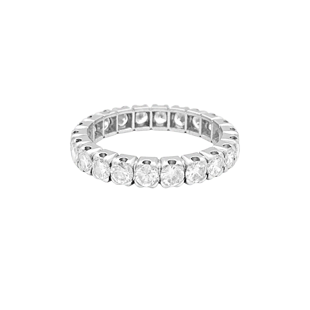 Bague Alliance en platine et diamants